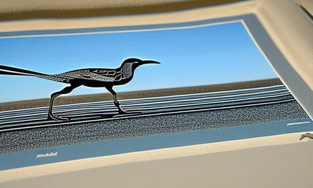 Roadrunner in the desert.