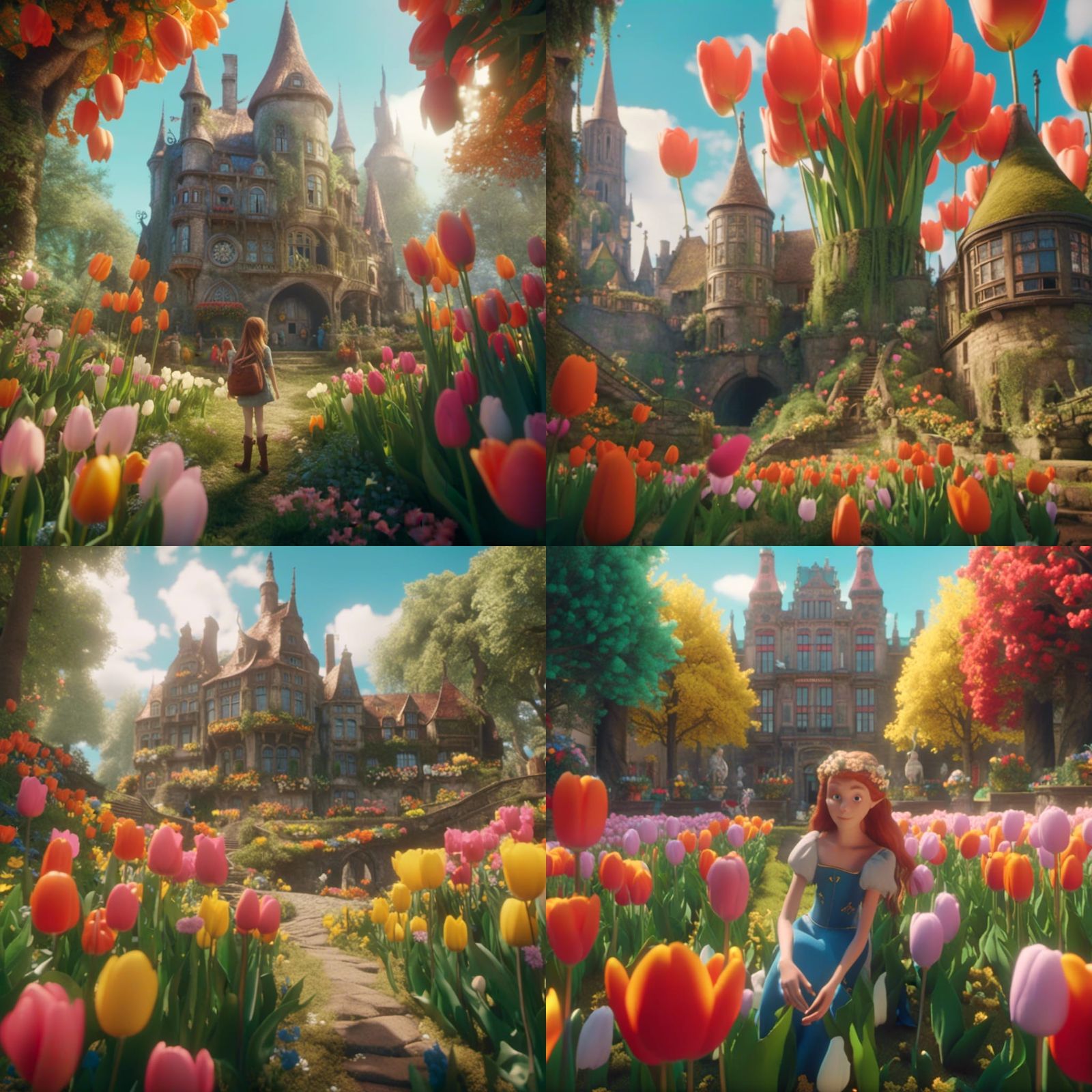 <lora:Hans Arnold:1.0> Fairies and the Tulips of Holland 3D ...