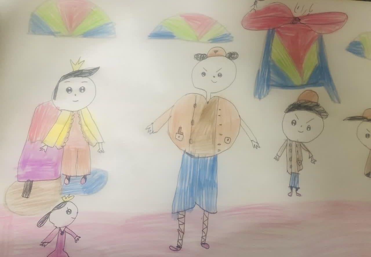 Make the photo as a cube and 3D and in an imaginative space ...