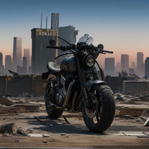 Human resistance motorbike 1 AI Generated Artwork NightCafe Creator