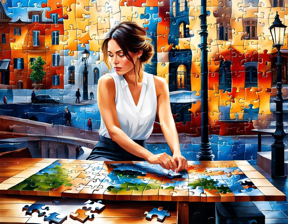 Her whole life is a puzzle sometimes  by @That cinema teacher