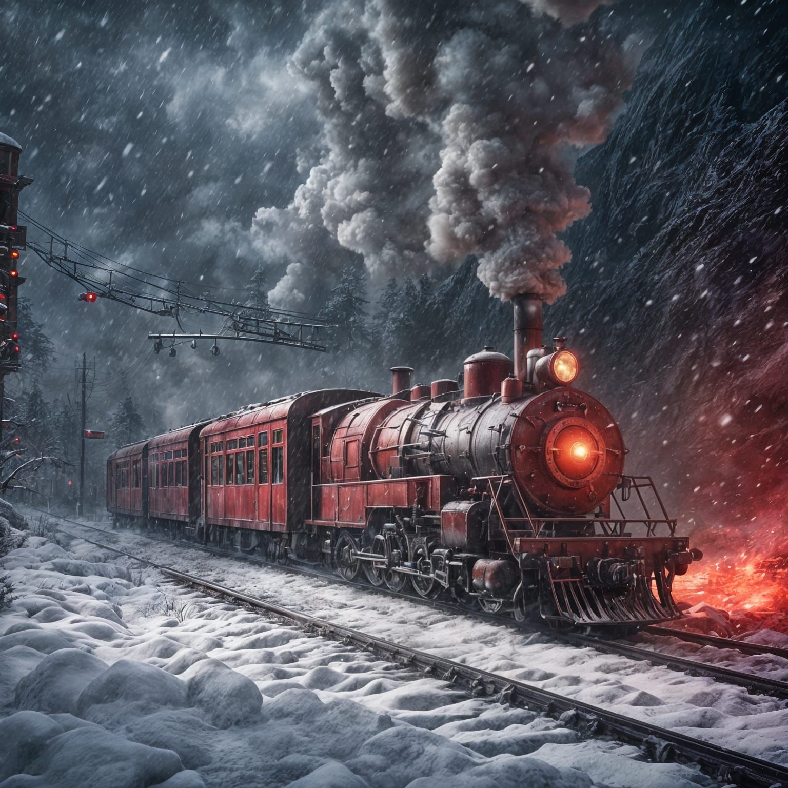 Snow Train  by @maria