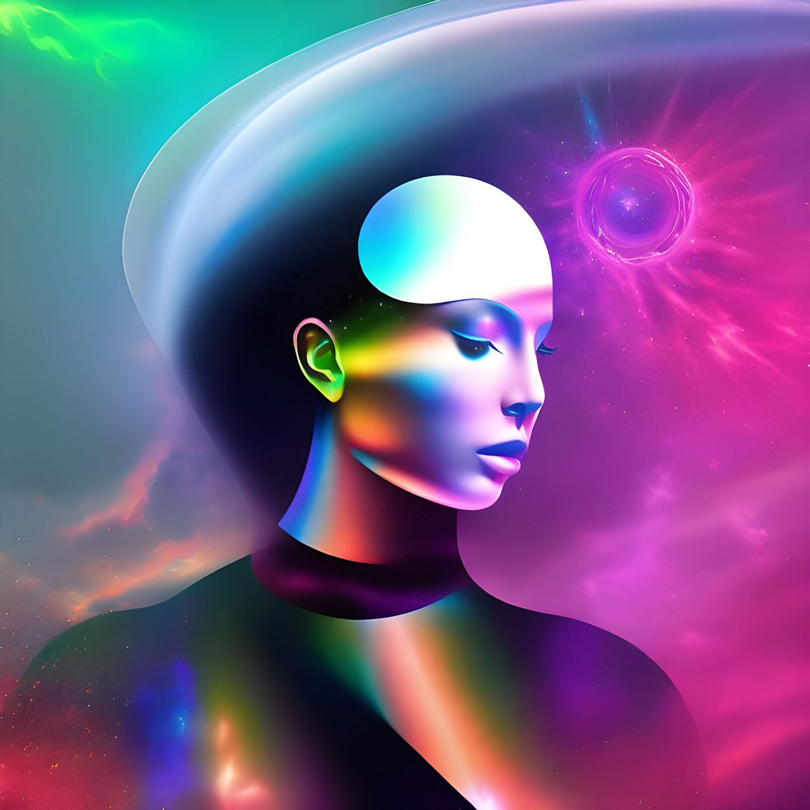 The beauty of Cosmic Thoughts - AI Generated Artwork - NightCafe Creator