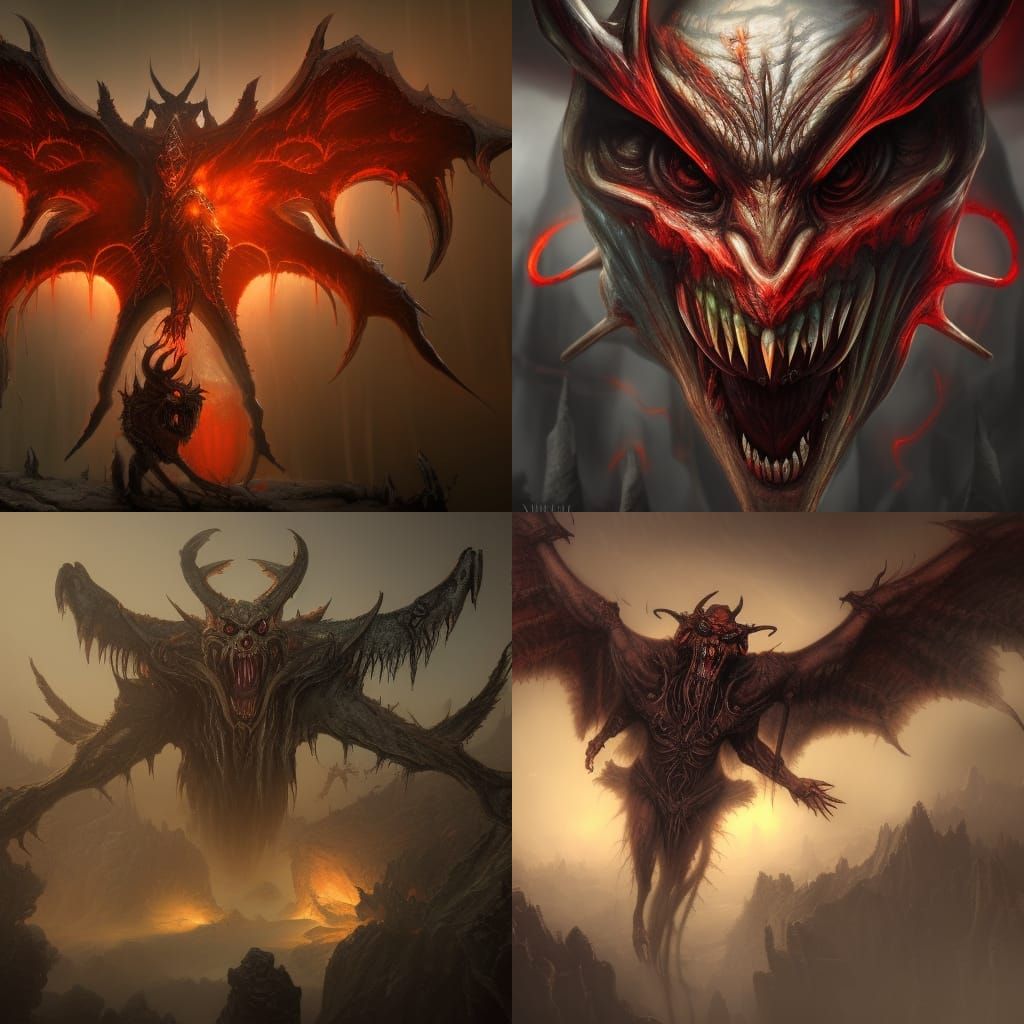 Demon evil realistic - AI Generated Artwork - NightCafe Creator