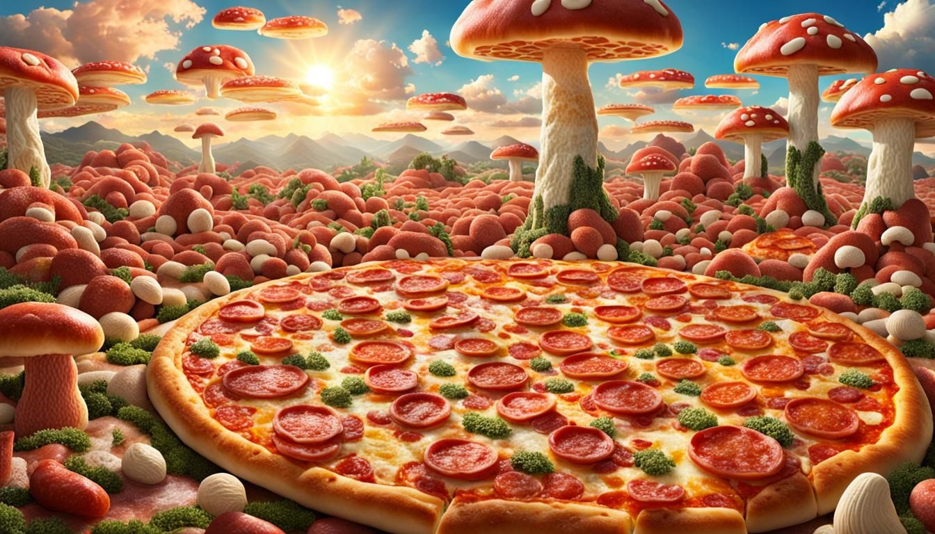 Pizza world - AI Generated Artwork - NightCafe Creator