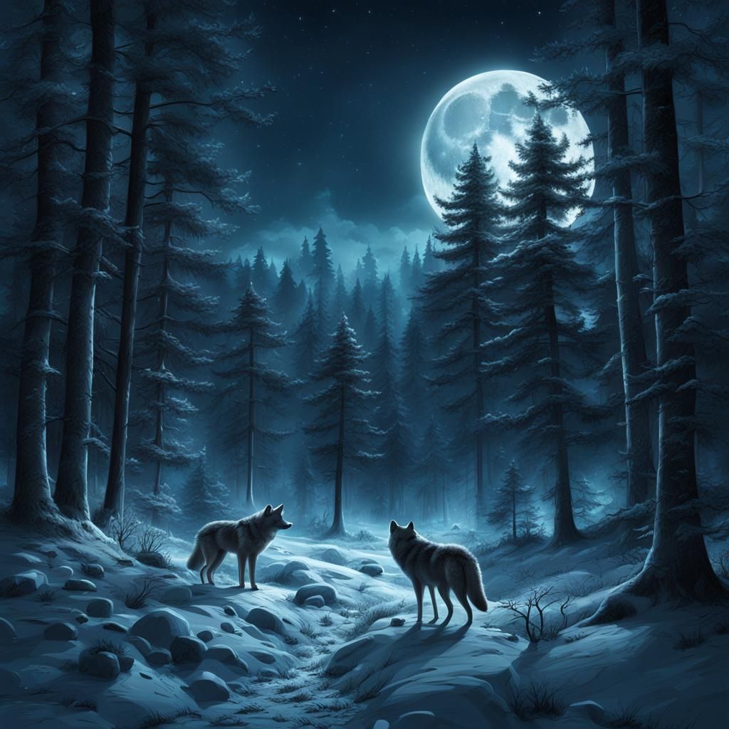 wolves - AI Generated Artwork - NightCafe Creator