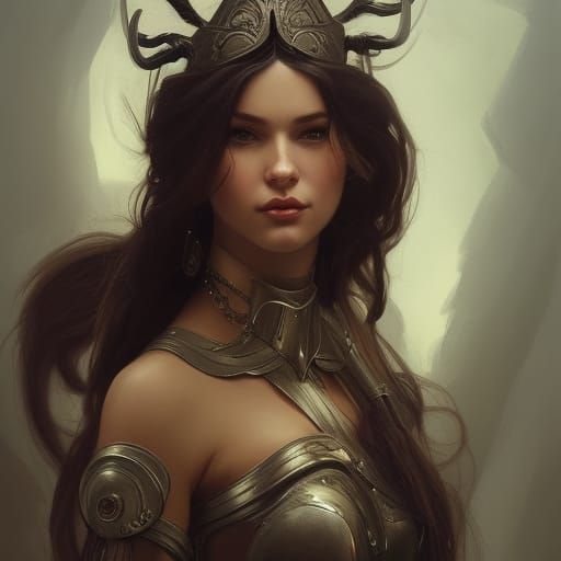 Female Warrior - AI Generated Artwork - NightCafe Creator