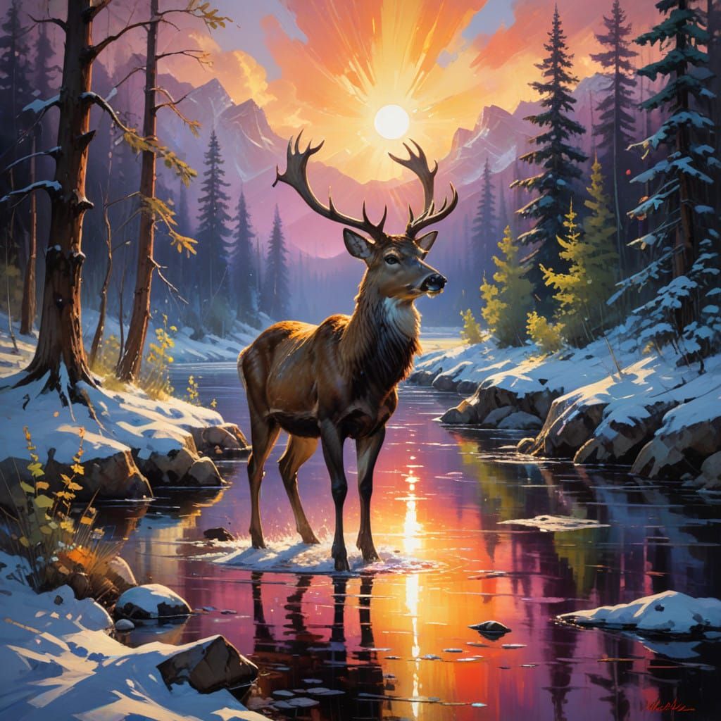 Northern deer  by @Elena