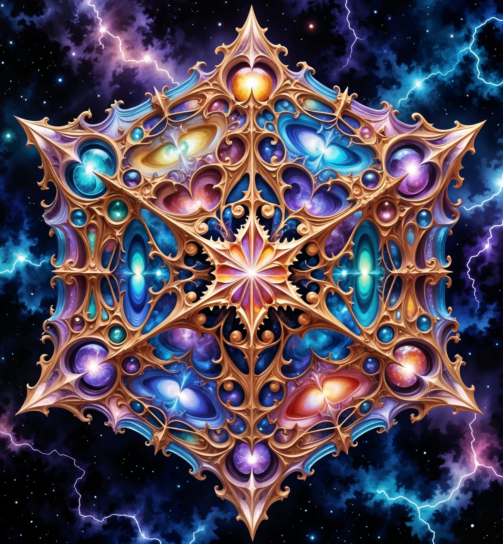 Kaleidoscopic Interdimensional Visitor  by @Angel