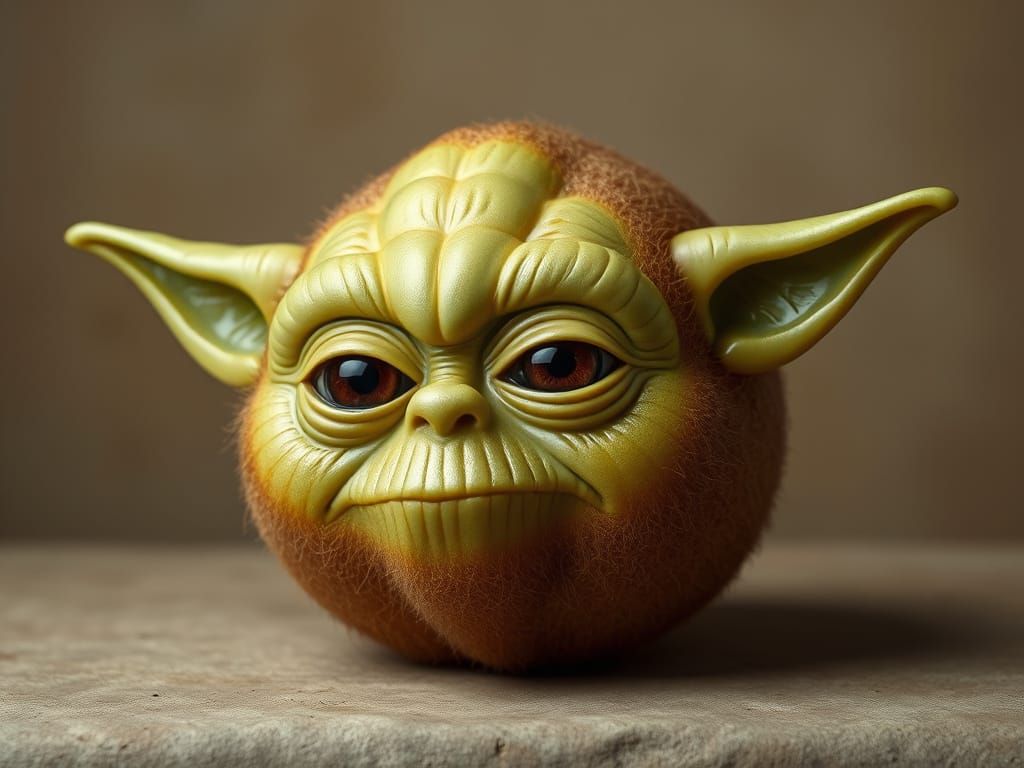 Kiwi Yoda  by @undefined