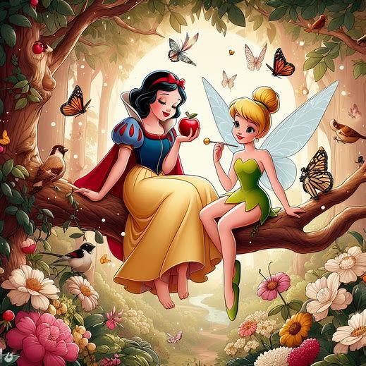 Snow White & Tinkerbell