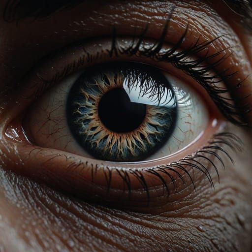 Photorealistic male eye