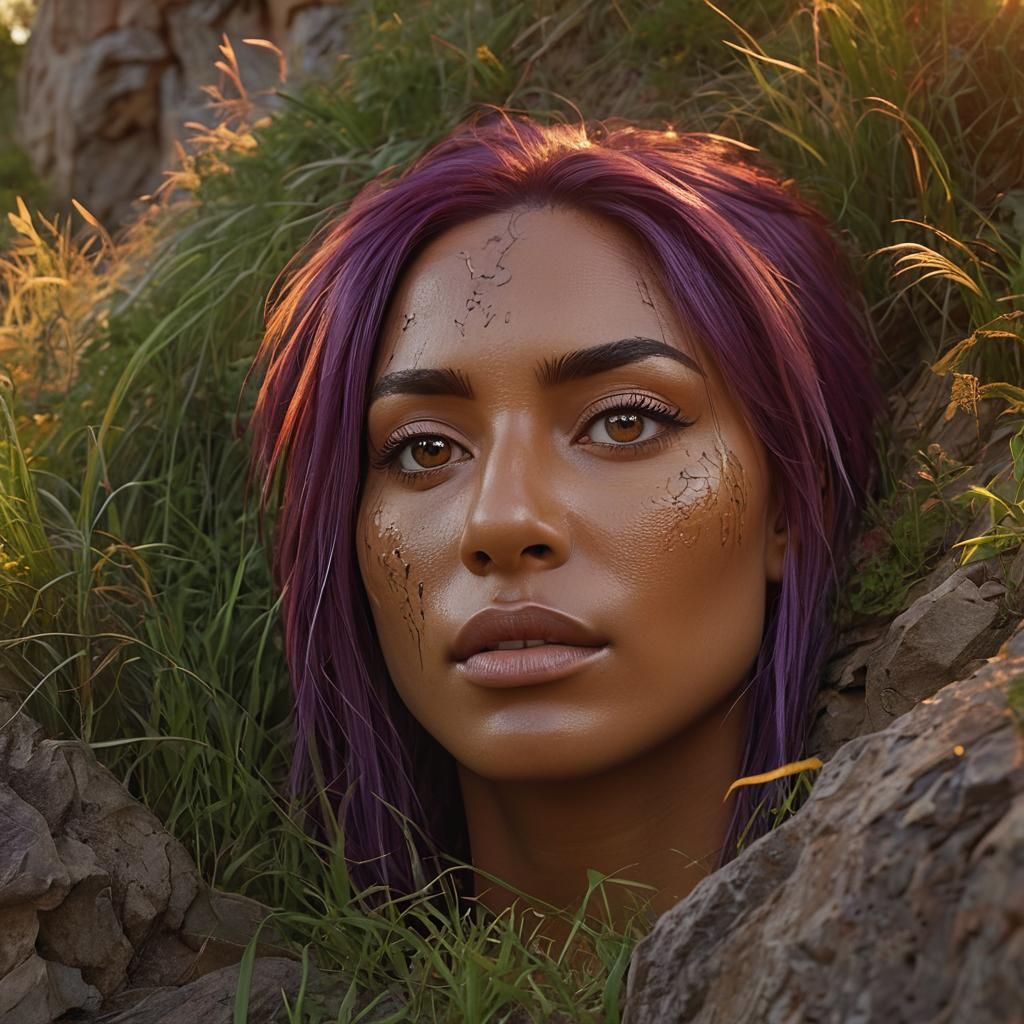 Majestic Cliff Face in Golden Sunset Light