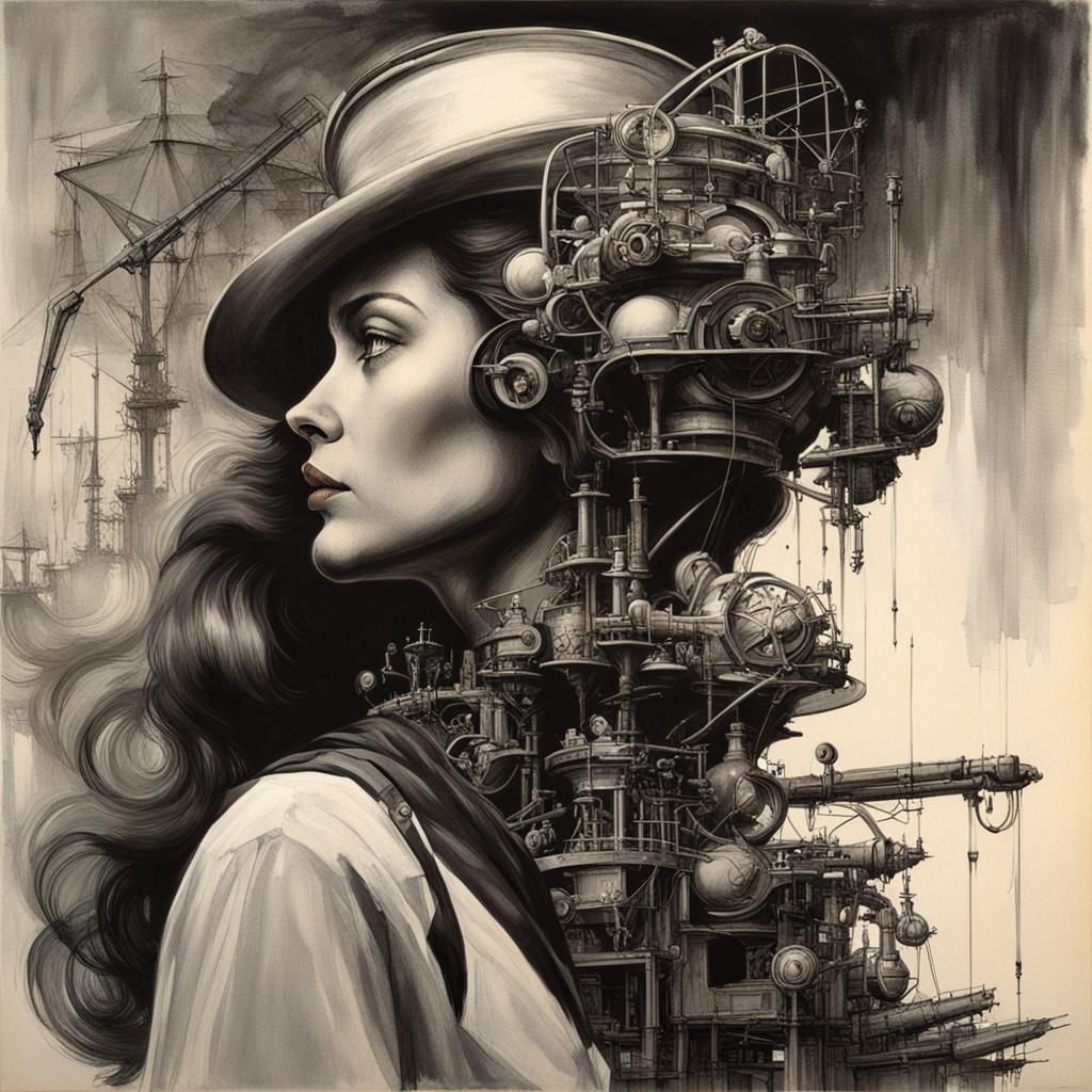 Side profile portrait , James Gurney