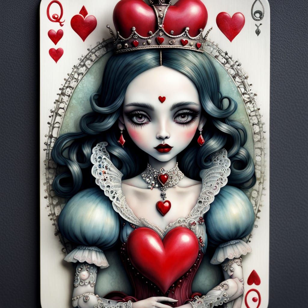 The Queen of Hearts  by @Pigfarmer Jr