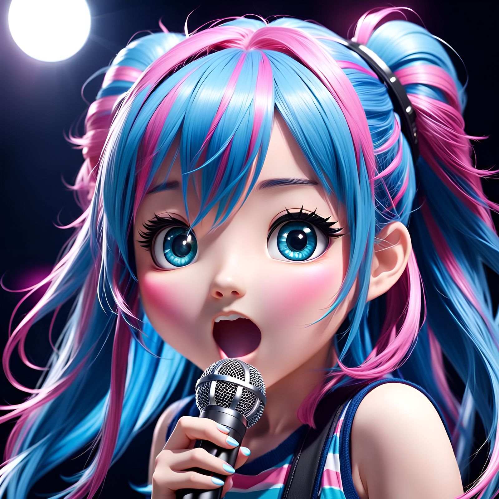 Singing live - AI Generated Artwork - NightCafe Creator