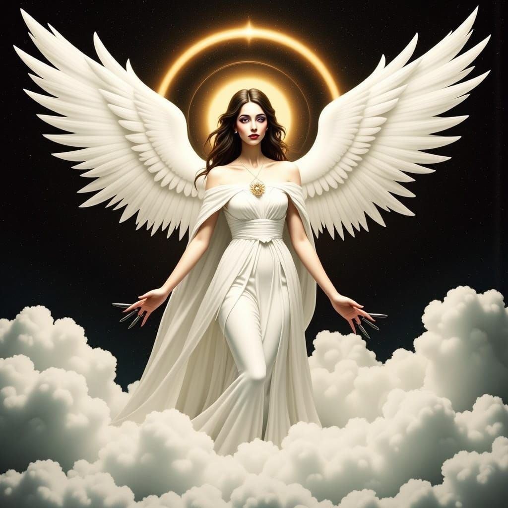  <lora:Darkangel Flux:1.0>angel