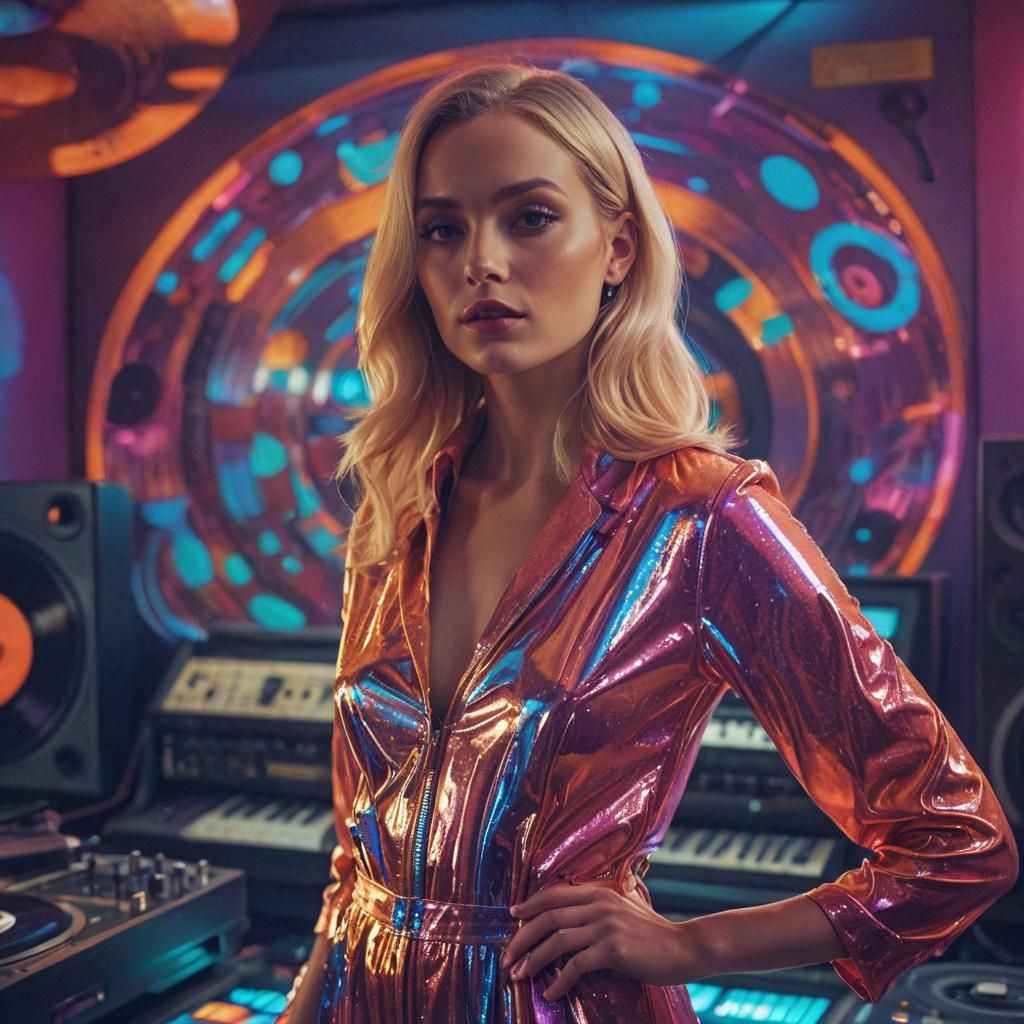 Recording studio girl