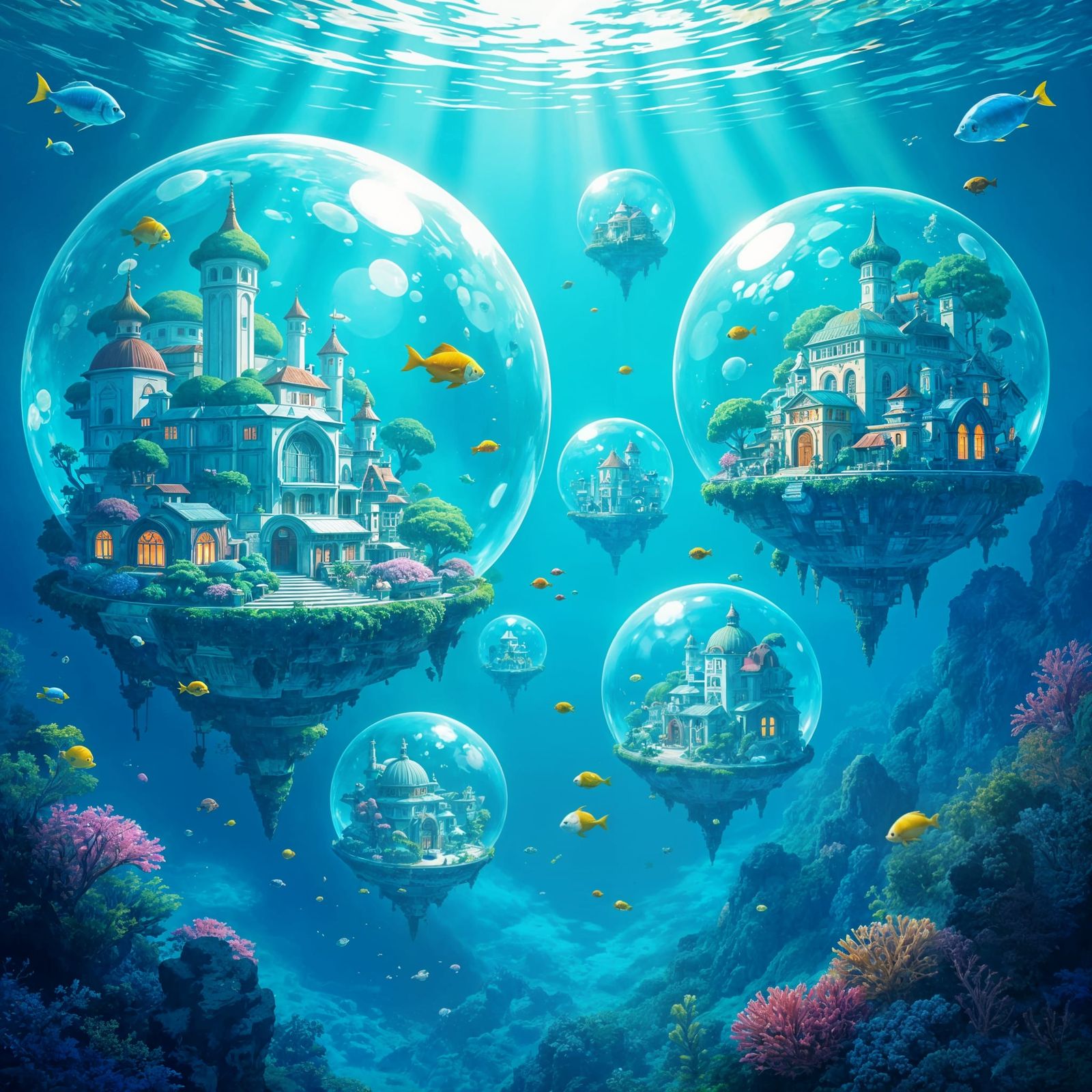 Where dreams float gently beneath the tide  by @Mog