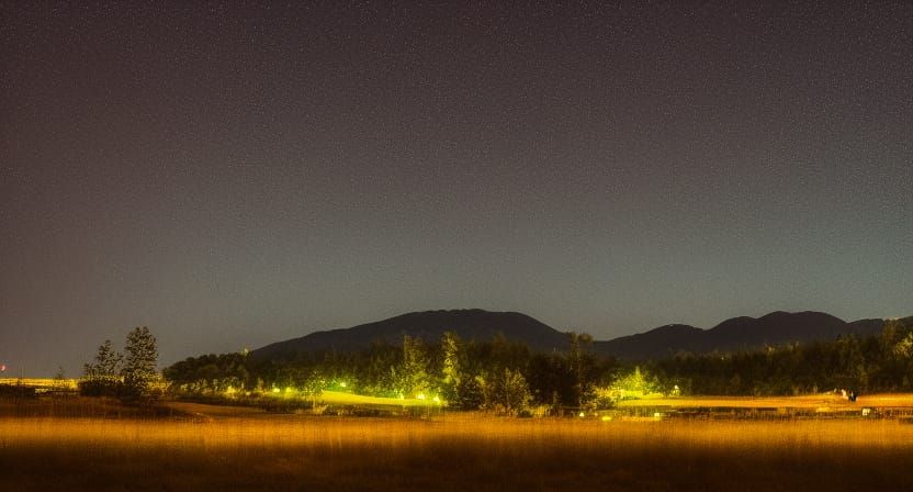 nighttime landscape