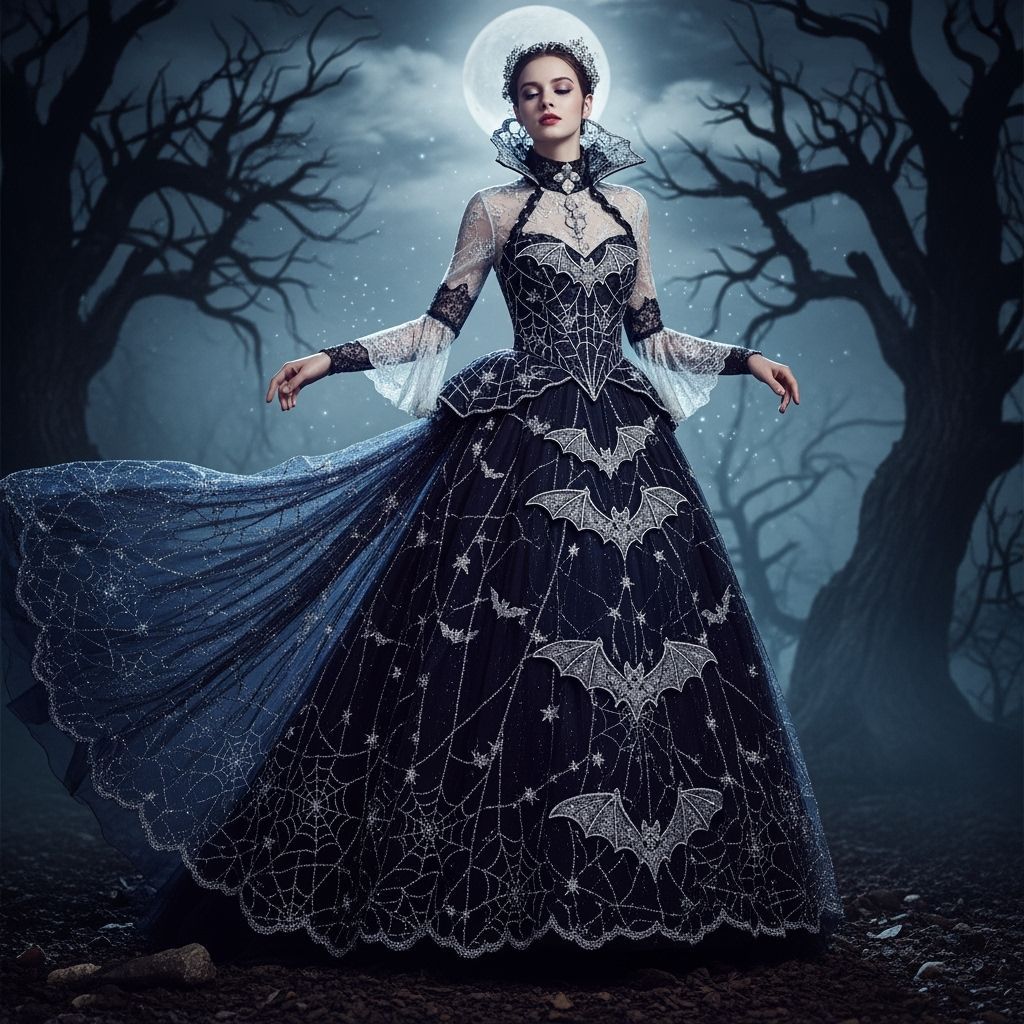 A beautiful unque halloween dress  by @Moonstruck