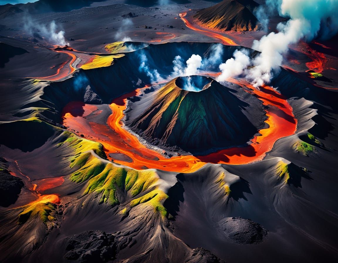 Bird's Eye View, Volcanic Island  by @Zaneta Neuzilova