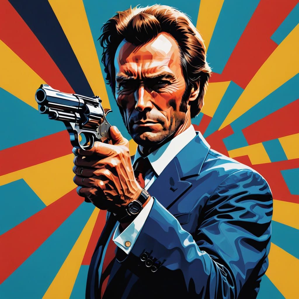 Daily Challenge from a few days ago:  Clint Eastwood as Dirty Harry