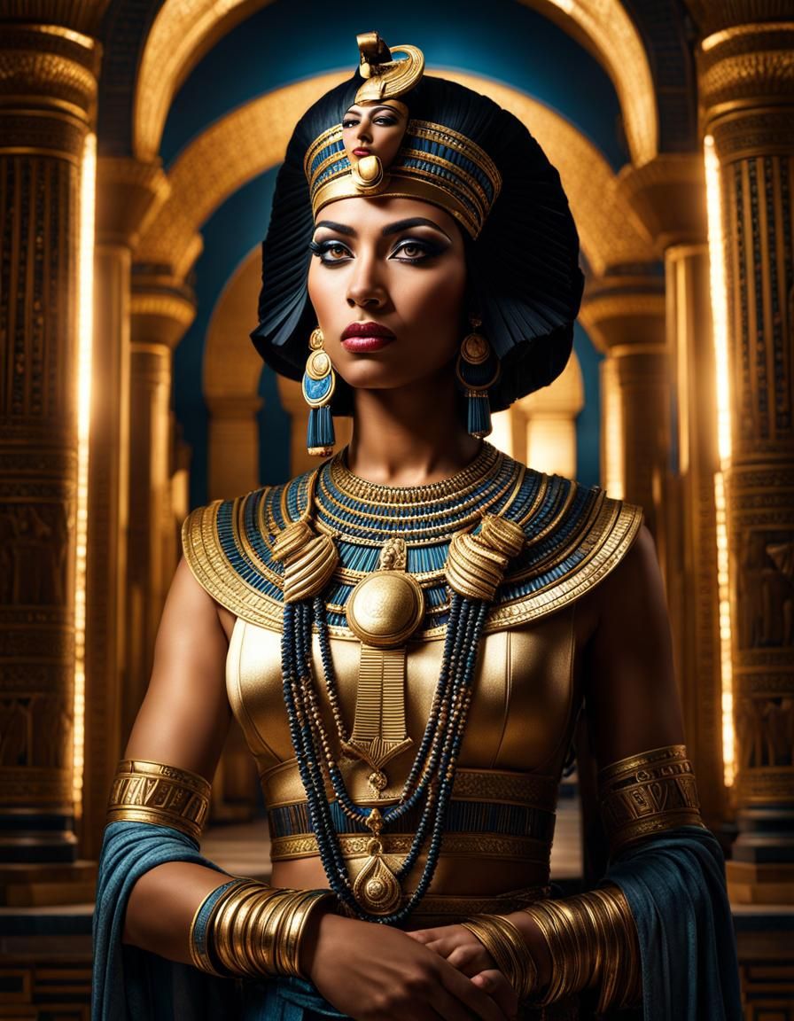 Queen of the Nile… - AI Generated Artwork - NightCafe Creator