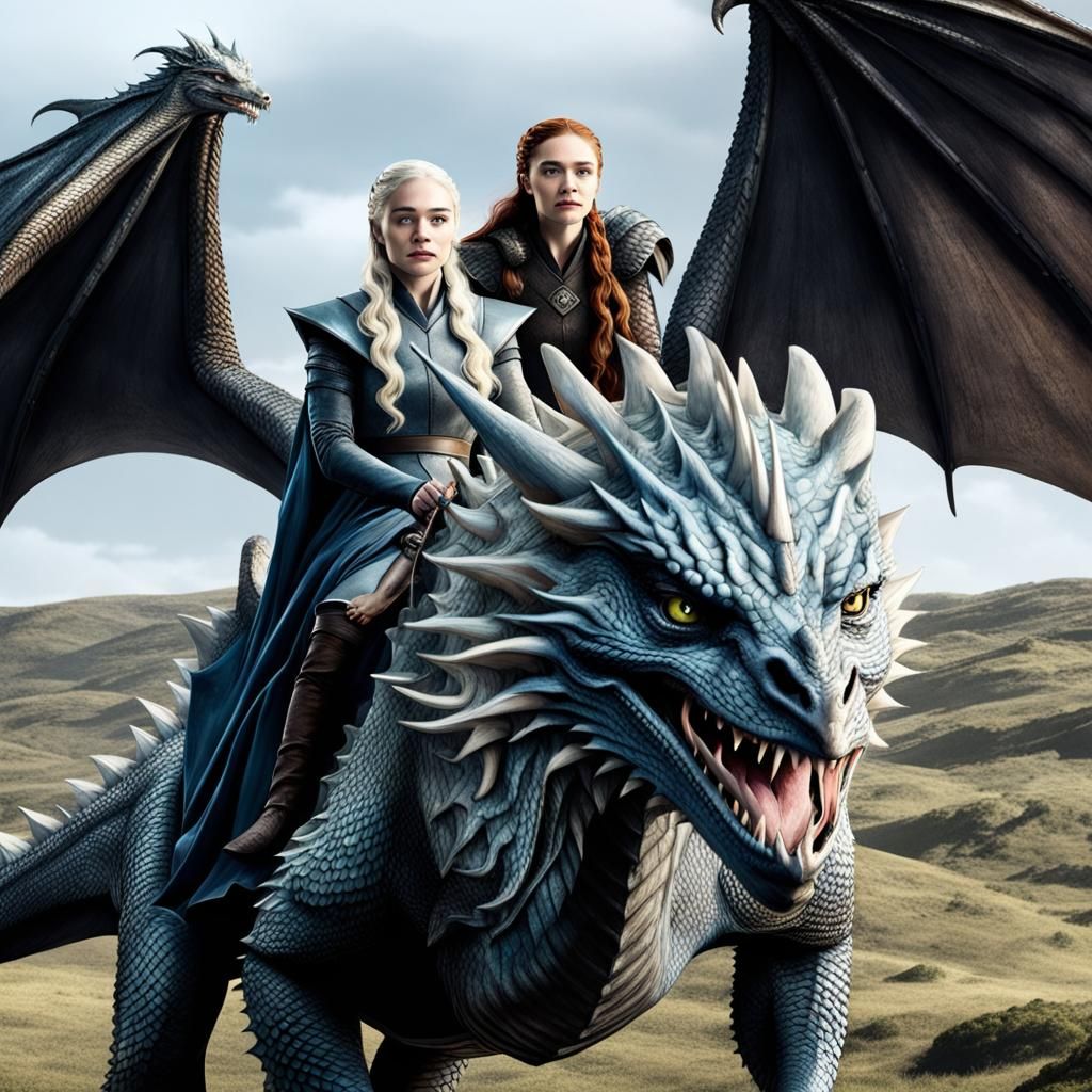 daensa riding a dragon