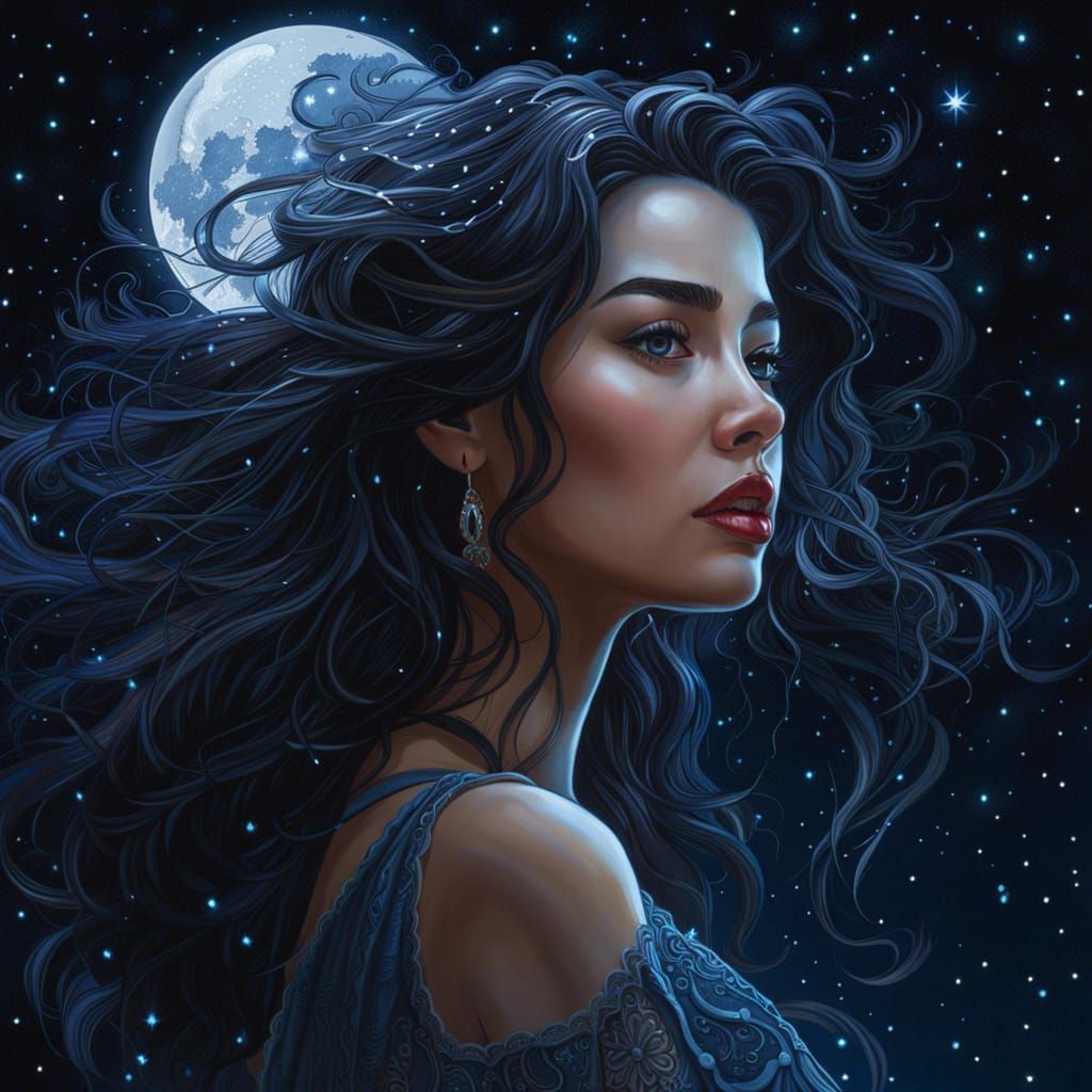 Moonlit Portrait  by @YT