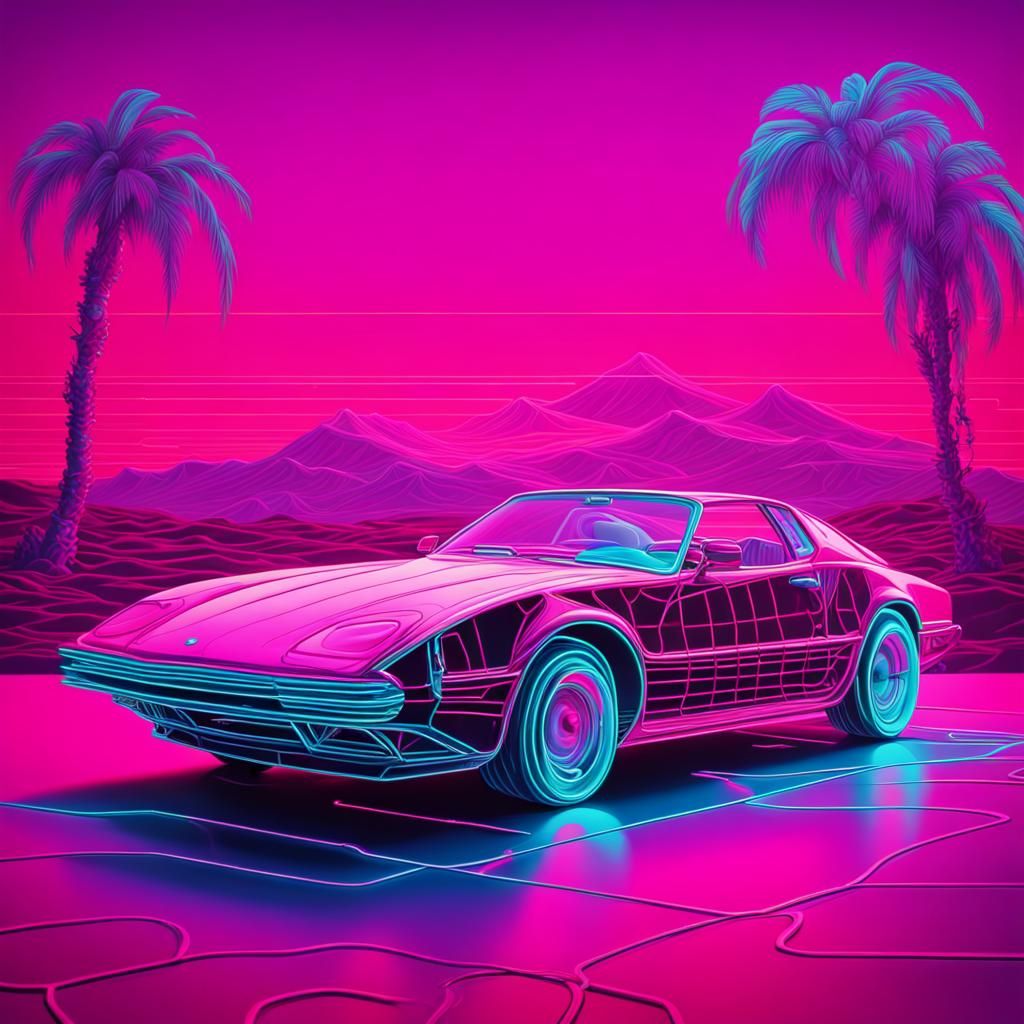 Synthwave - AI Generated Artwork - NightCafe Creator