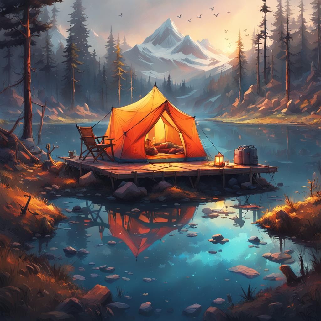 The Perfect Cozy Camping Setup