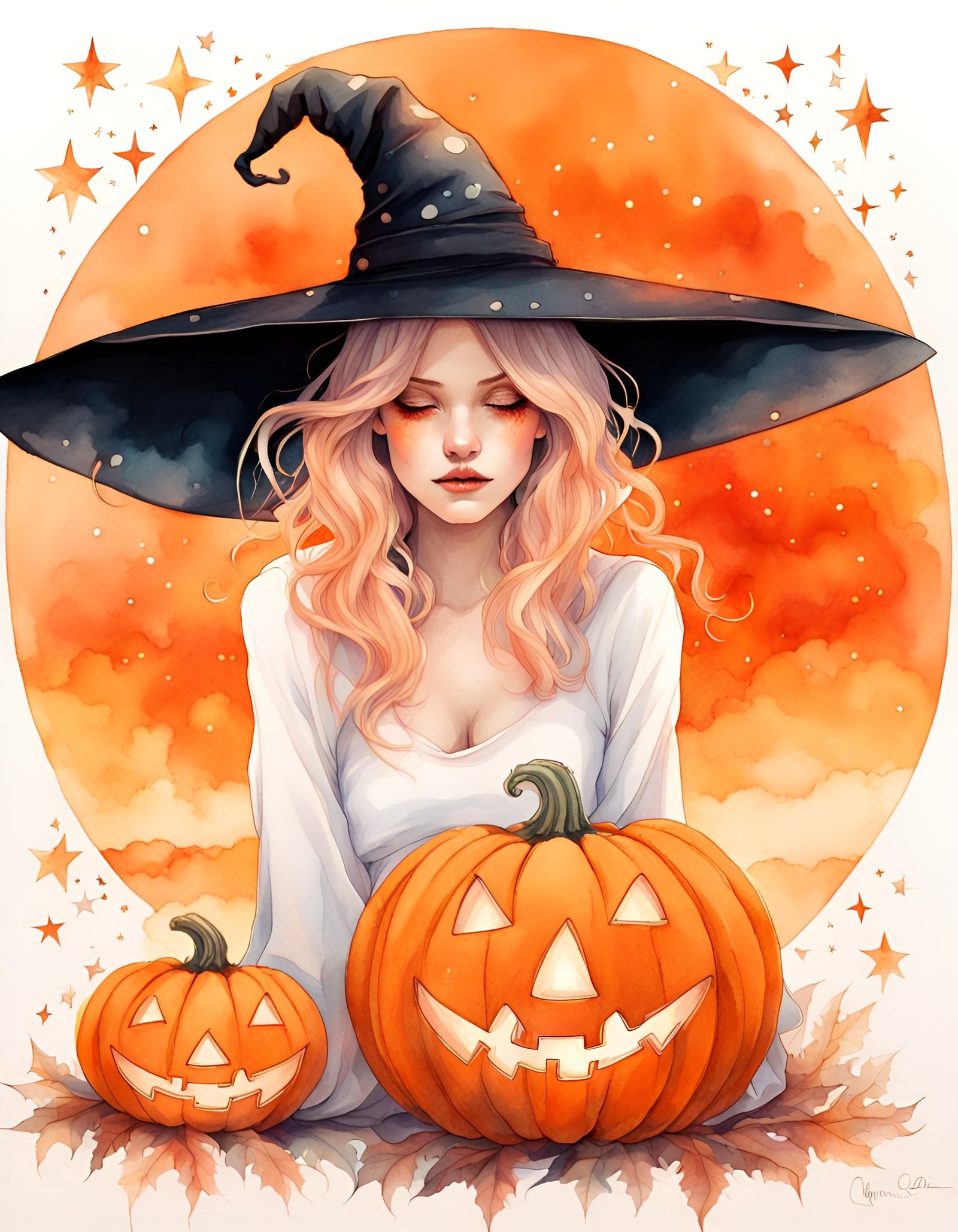 Witchy Halloween  by @Huginn