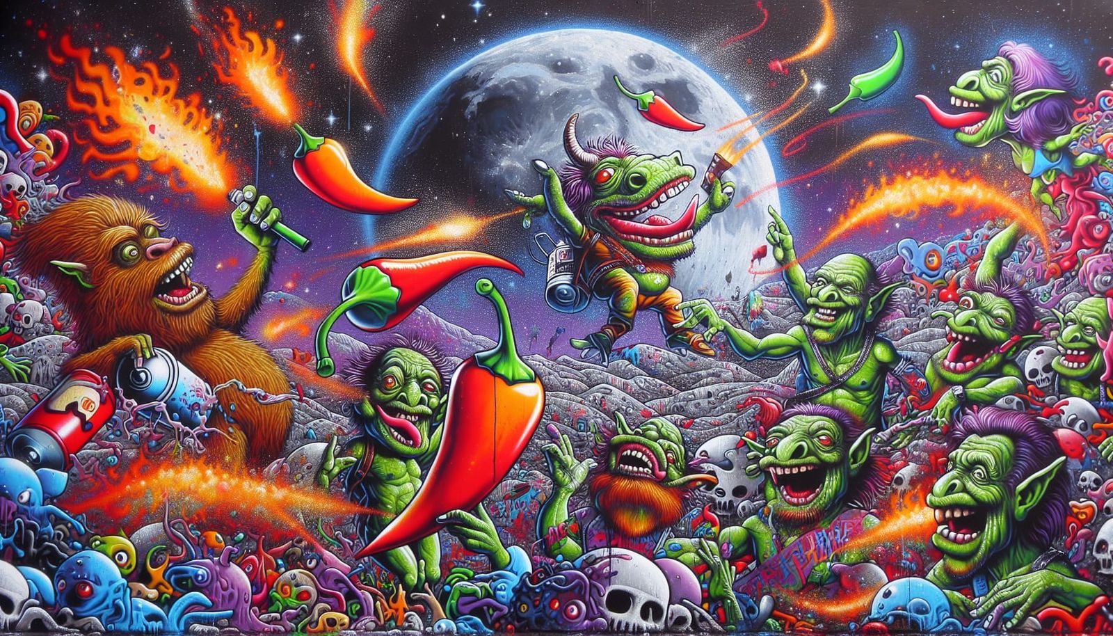 Fugly Goblins Dancing On The Moon