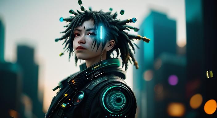 intersection of Biopunk and Cyberpunk , Goddess ,

[

shapin...