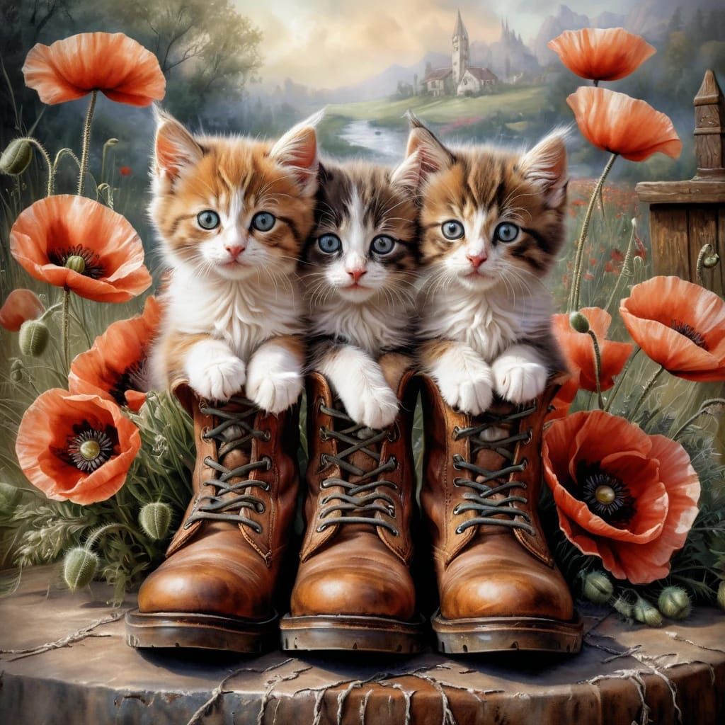 Three Little Kittens 😸😸😸