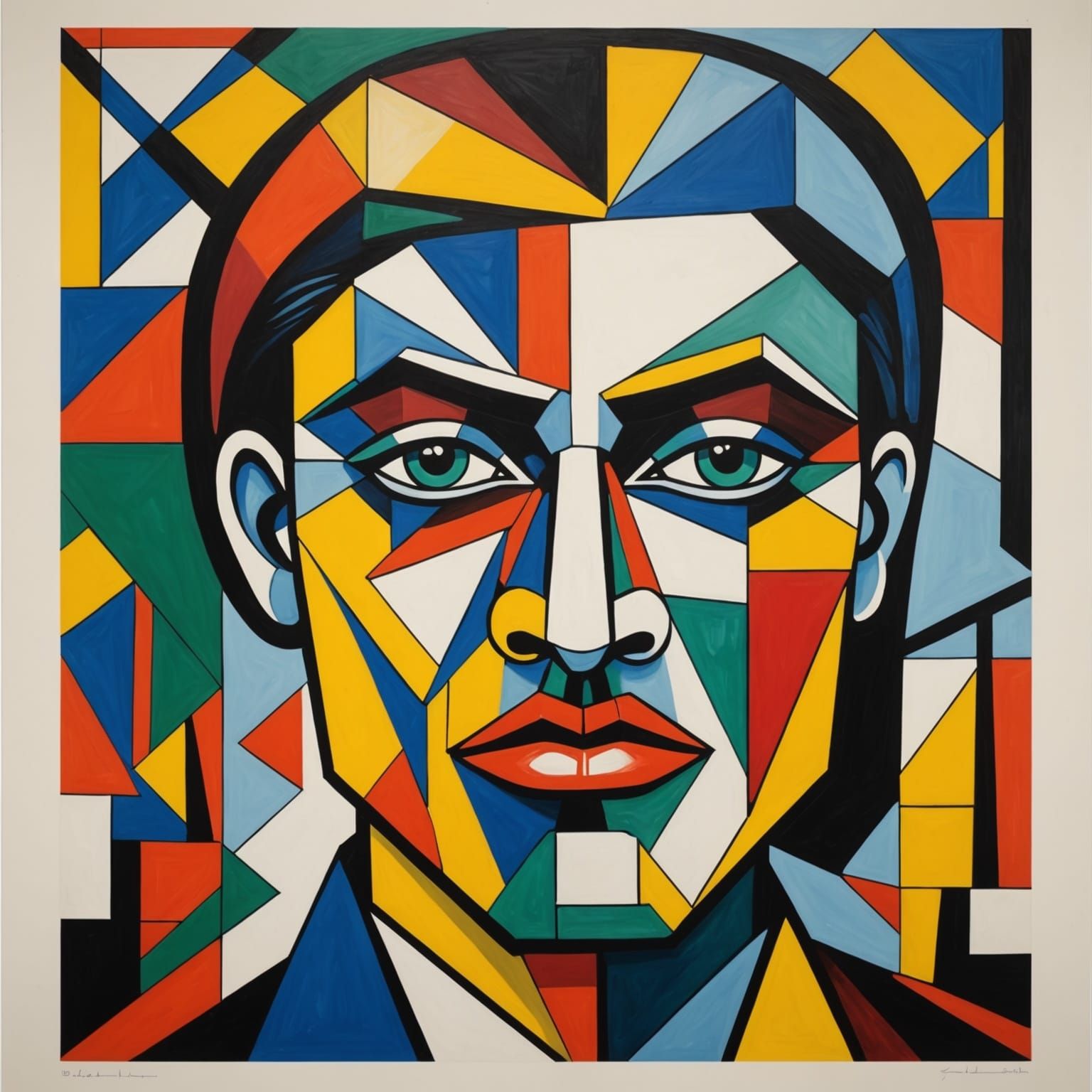 “I DO NOT LIKE CUBISM” poster, cubism  by @Lady of the Thorns