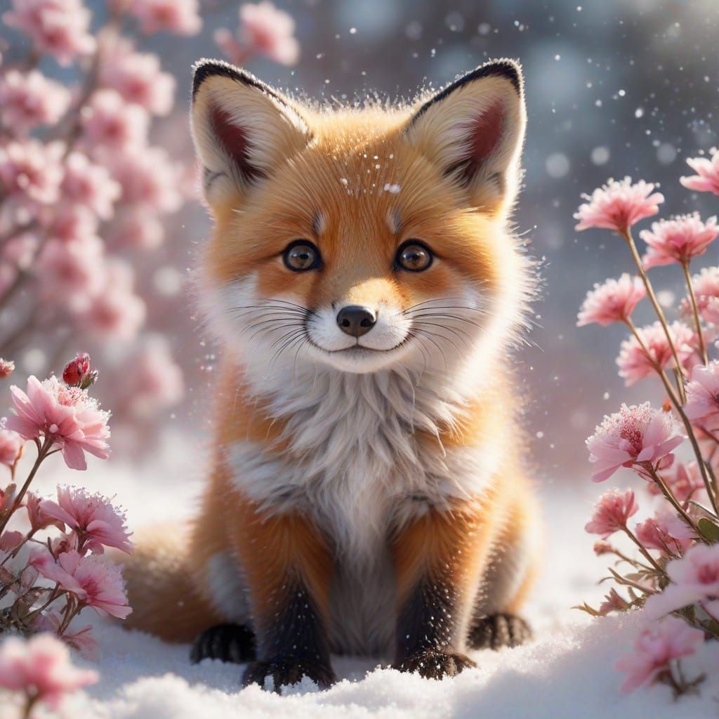 Happy little fox  by @Neverland