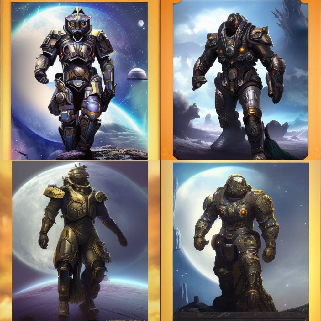 Panther Inspired Sci Fi Armor