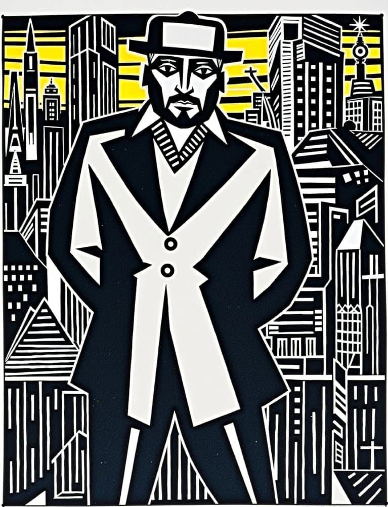 Business-Man, from Genius <lora:German Expressionism:1.0>