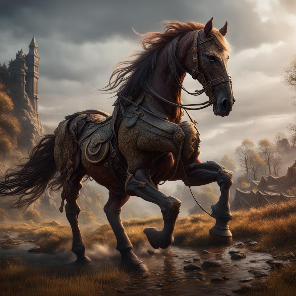 war horse - AI Generated Artwork - NightCafe Creator