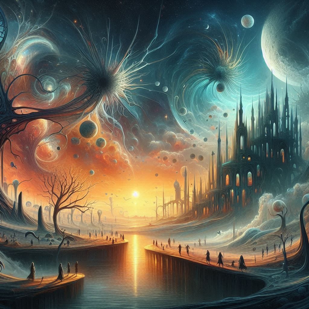 Surreal grimdark fantasy dreamscape 1