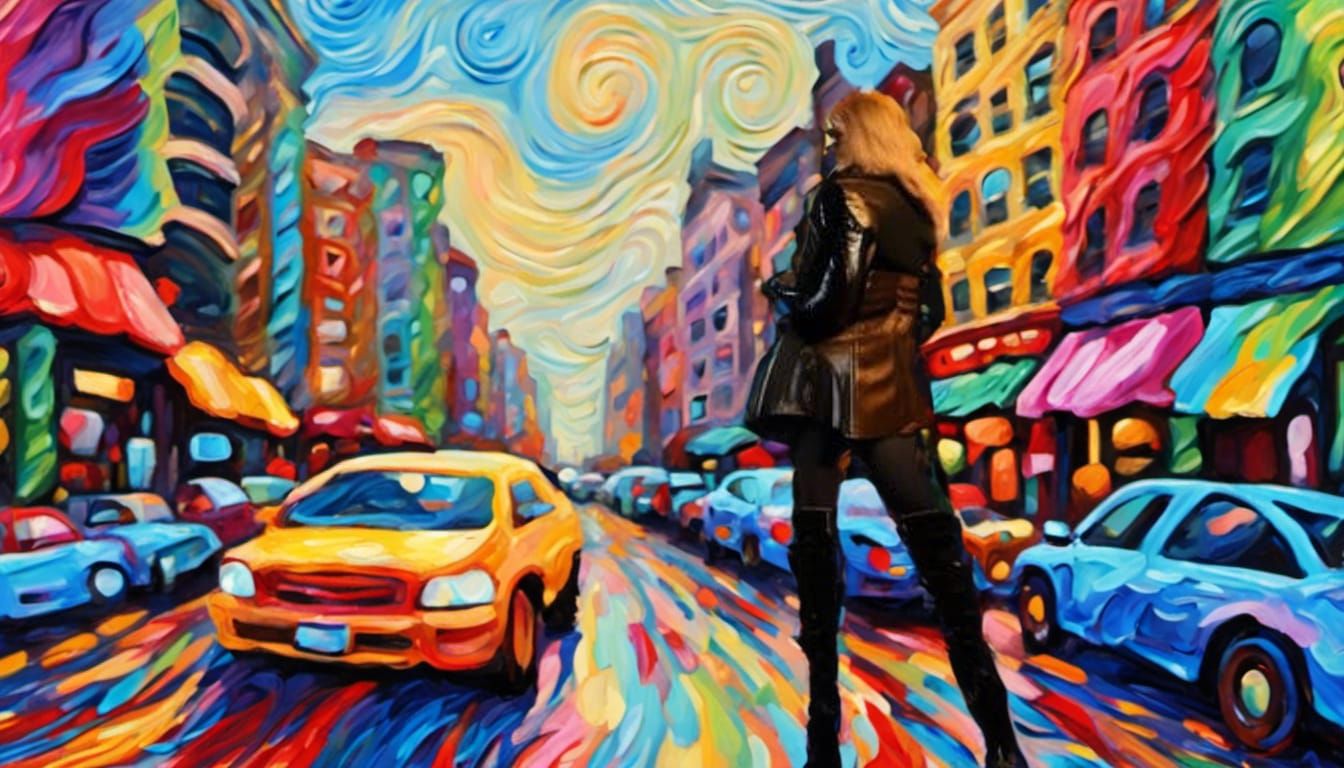 I'm High And My World Is Spinning Around Me AI Generated Artwork