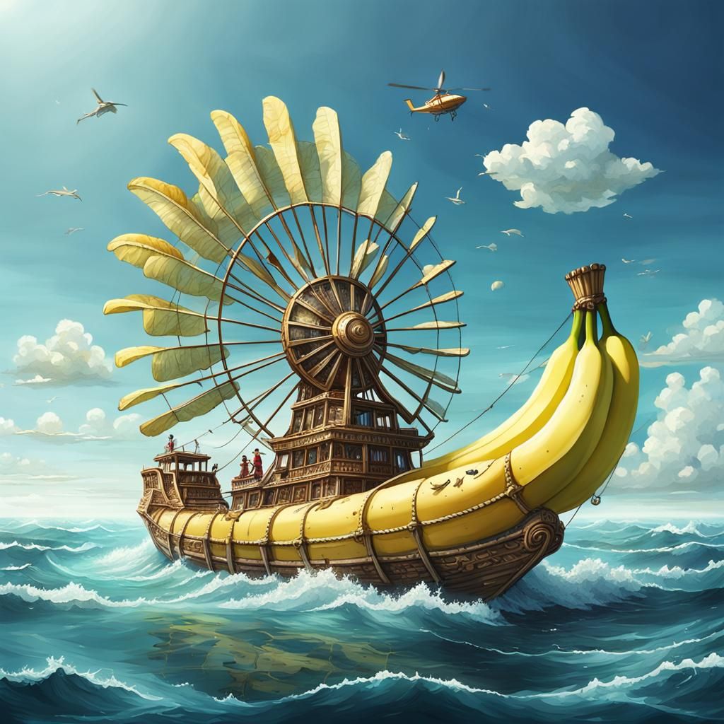 Banane flottante.  by @Eric