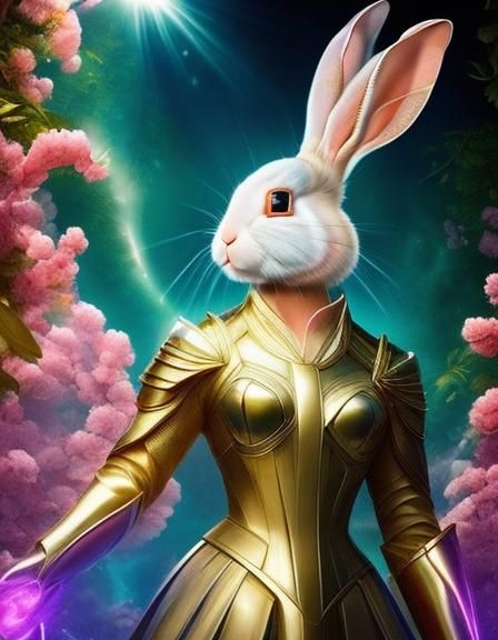 (Beautiful Rabbit Woman Character:1.5)
(Background; Paradise Forests And Fields:1.4)

 <lora:RPGV5Style02:0.7> 

Insanely_Ultra_HyperRealist...