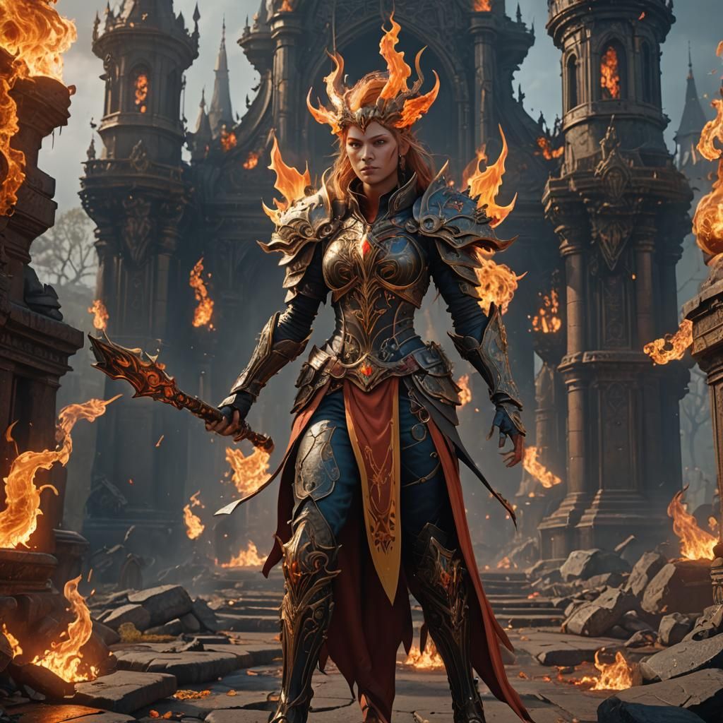 Flame Female Worlock