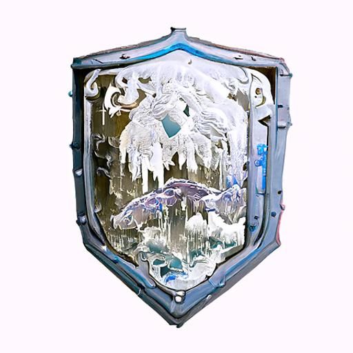 A shield made from ice