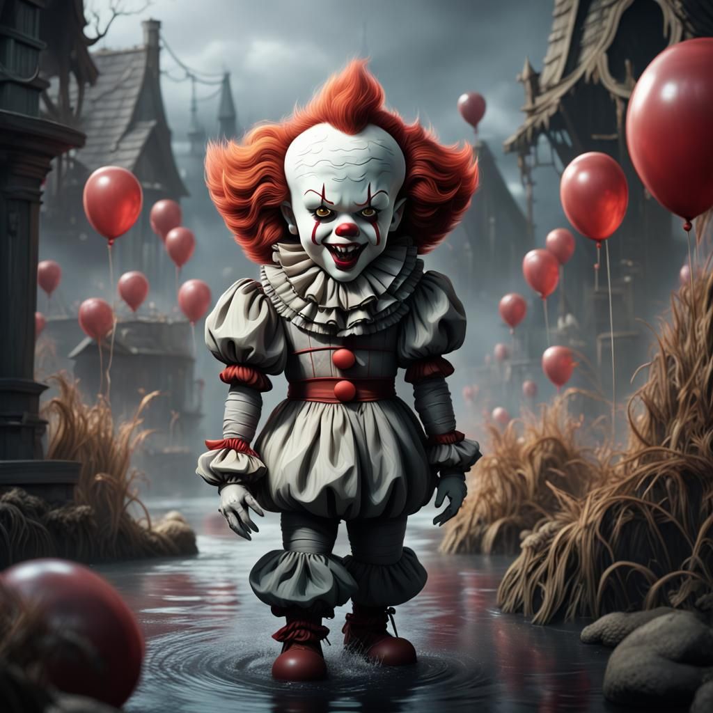 cute pennywise - AI Generated Artwork - NightCafe Creator