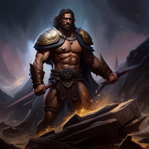 Barbarian Man AI Generated Artwork NightCafe Creator