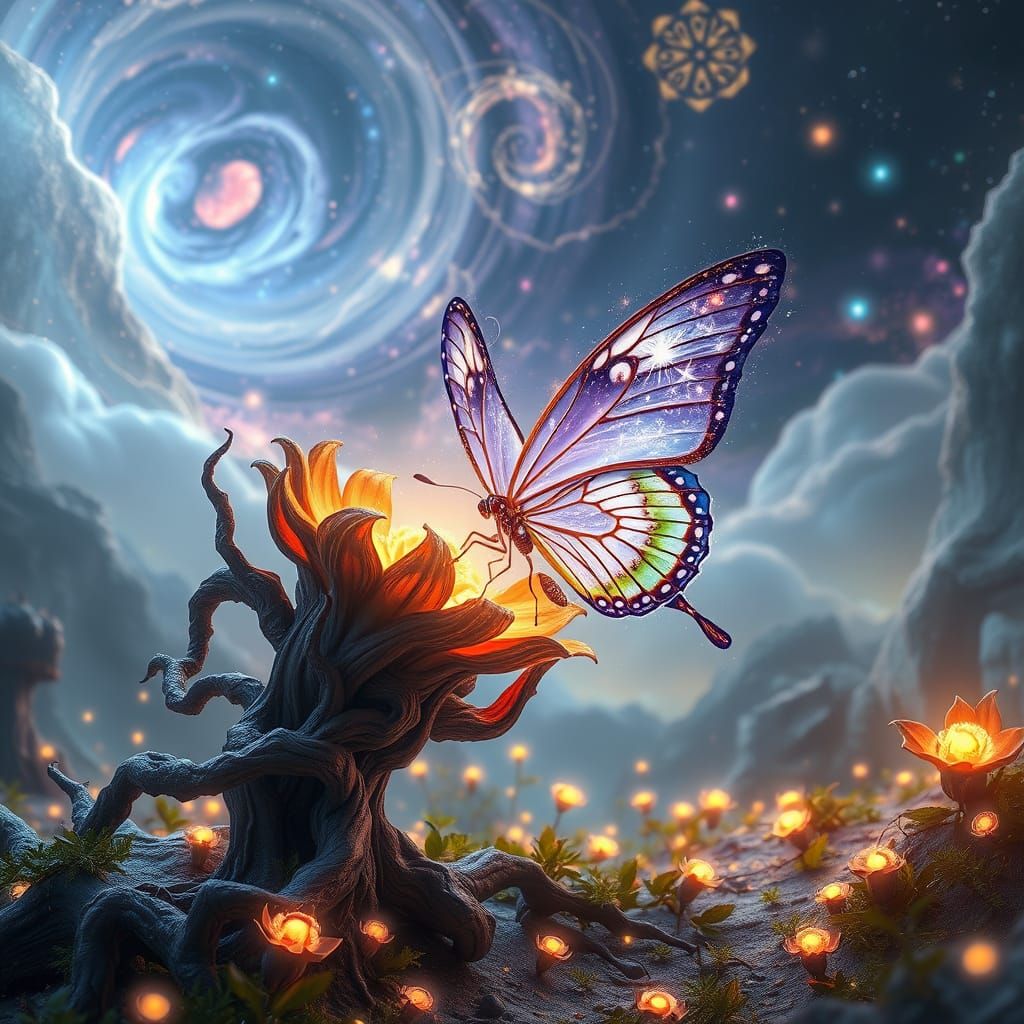 Celestial butterfly  by @Sharoja